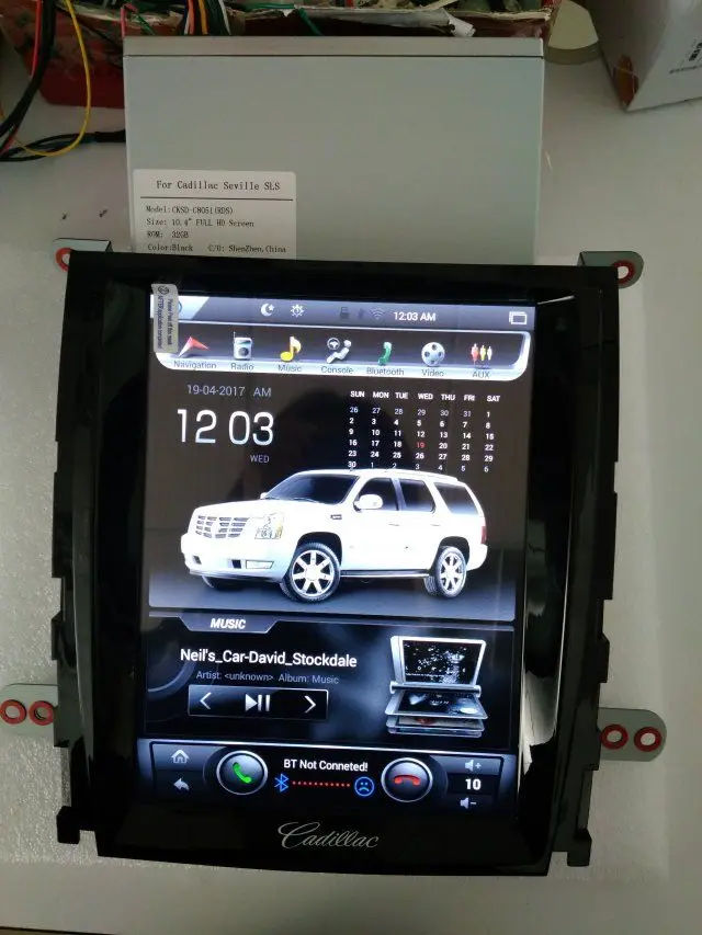 Вертикальный экран 10," четырехъядерный Tesla 1024*768 Android автомобильный DVD gps Навигатор Радио Аудио плеер для Cadillac Escalade 1G 32GB