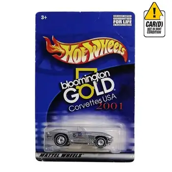 

Hot Wheels Bloomington Gold Corvette USA 2001 long card