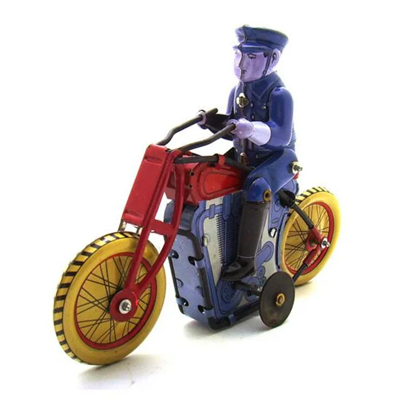 Винтажная Коллекция Ретро оловянные игрушки классический заводной ветряной трёхколёсный мотоцикл оловянные игрушки с ключом подарок для взрослых детей