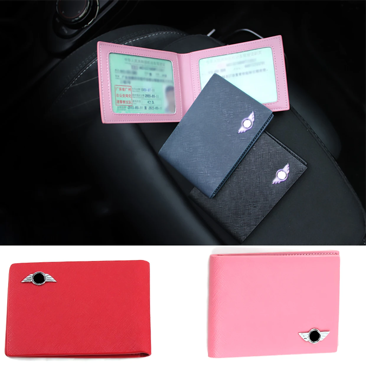 

PU Leather Driver's License Cover For Car Driving Documents The Cover of The Passport For Mini Cooper F54 F55 F56 Car-Styling
