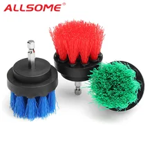 ALLSOME 2 дюймов Электрический Мощность сверло щетка Ванная комната плитка поверхности щеточка для чистки HT2816