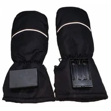 Зимние перчатки для катания на лыжах с подогревом, теплые перчатки для пальцев, ночные Светоотражающие уличные теплые перчатки для альпинизма, лыжного велоспорта