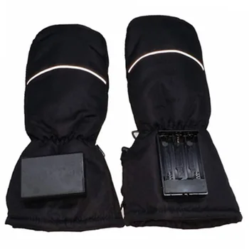 

Winter Skiing Battery Heated Gloves Warm Finger Mittens Night Reflective Outdoor Thermal Heating Gloves For Climbing Ski Cycling