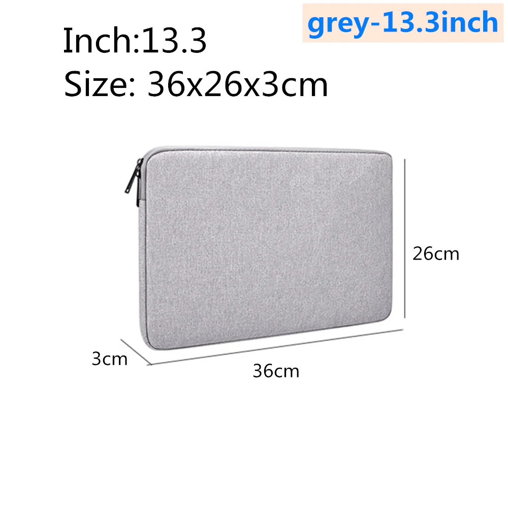 grey-13.3inch Водонепроницаемый чехол для ноутбука Macbook air pro 13,3 14,1 15,4 15,6 дюймов для Apple просо ноутбук Войлок вкладыш посылка чехол - Цвет: grey-13.3inch