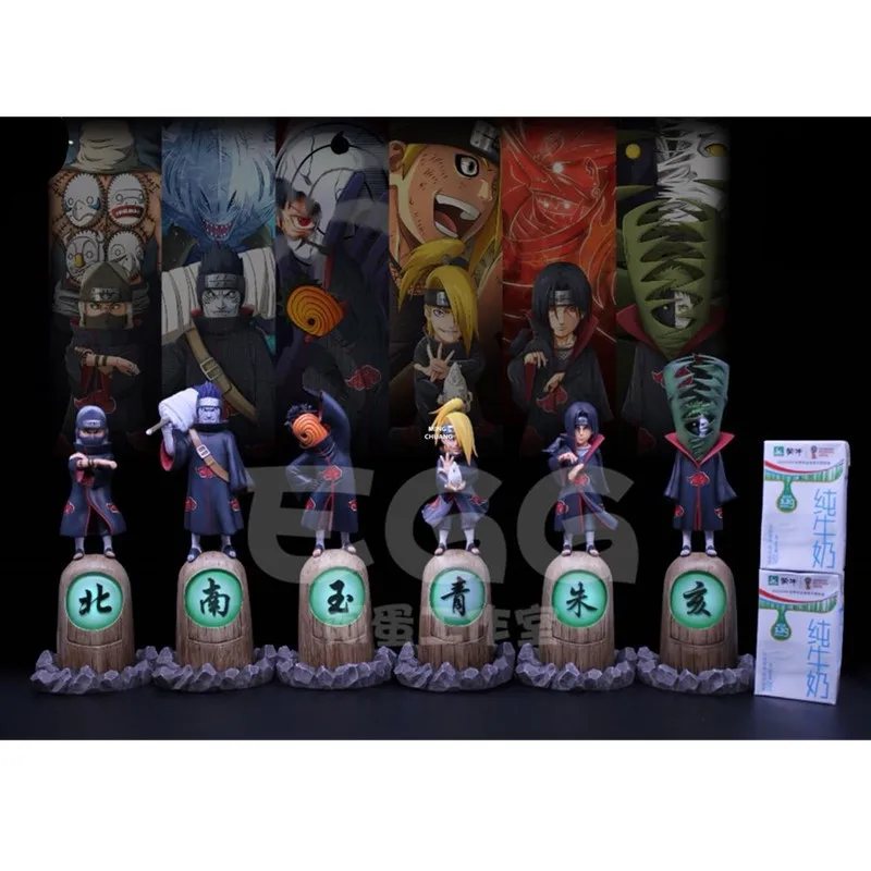 11 "Статуя Наруто Hoshigaki Kisame бюст Итачи Учиха полноразмерный портрет со светодиодный подсветкой анимационная фигурка GK Toy BOX 28 см V621