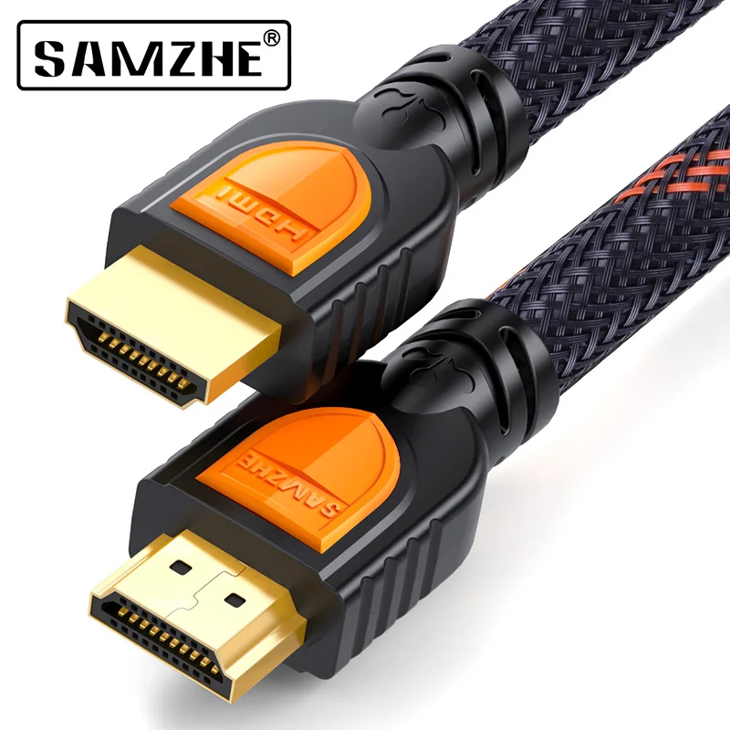 HDMI кабель от SAMZHE 2 0 4K HDR 3D разветвитель удлинитель адаптер для ТВ ЖК дисплей