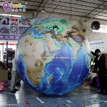 Гигантский 3 м надувной земной шар/изысканный голубой надувной глобус модель игрушки украшения для промо-акций