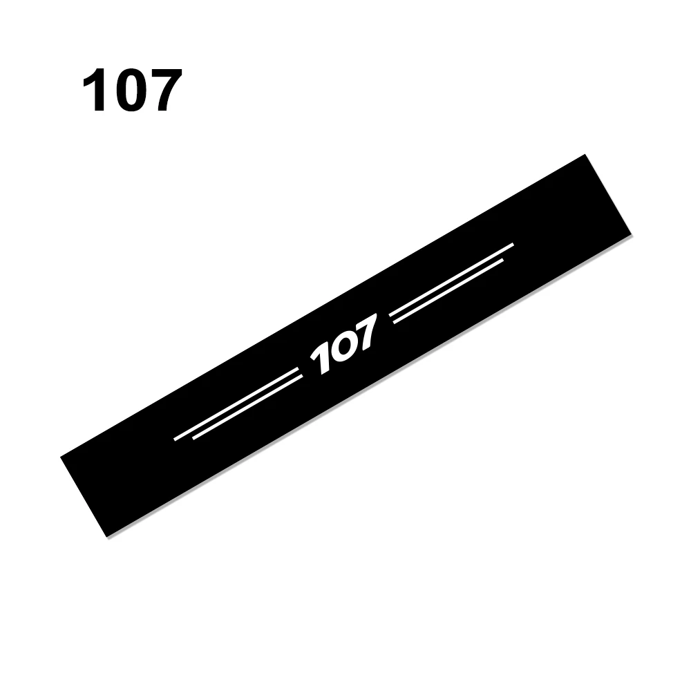 Переднего лобового стекла автомобиля отражательные переводные наклейки для peugeot 307 206 308 407 207 3008 208 508 2008 301 408 107 5008 аксессуары - Название цвета: For 107