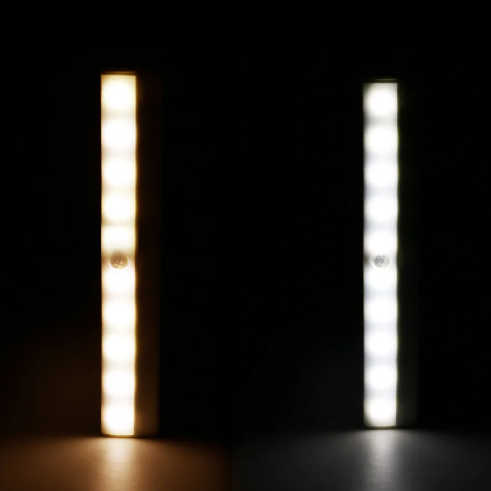 Горячая 10LED ИК инфракрасный датчик движения Детектор лампа для шкафа беспроводной датчик светильник ing шкаф ночной аккумулятор лампа шкаф светильник