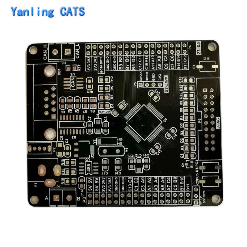 DIY      Cortex M3, STM32F103, STM32F103RB RCT6 LQFP64 , RS232 485 CAN 5PCs Zl-05