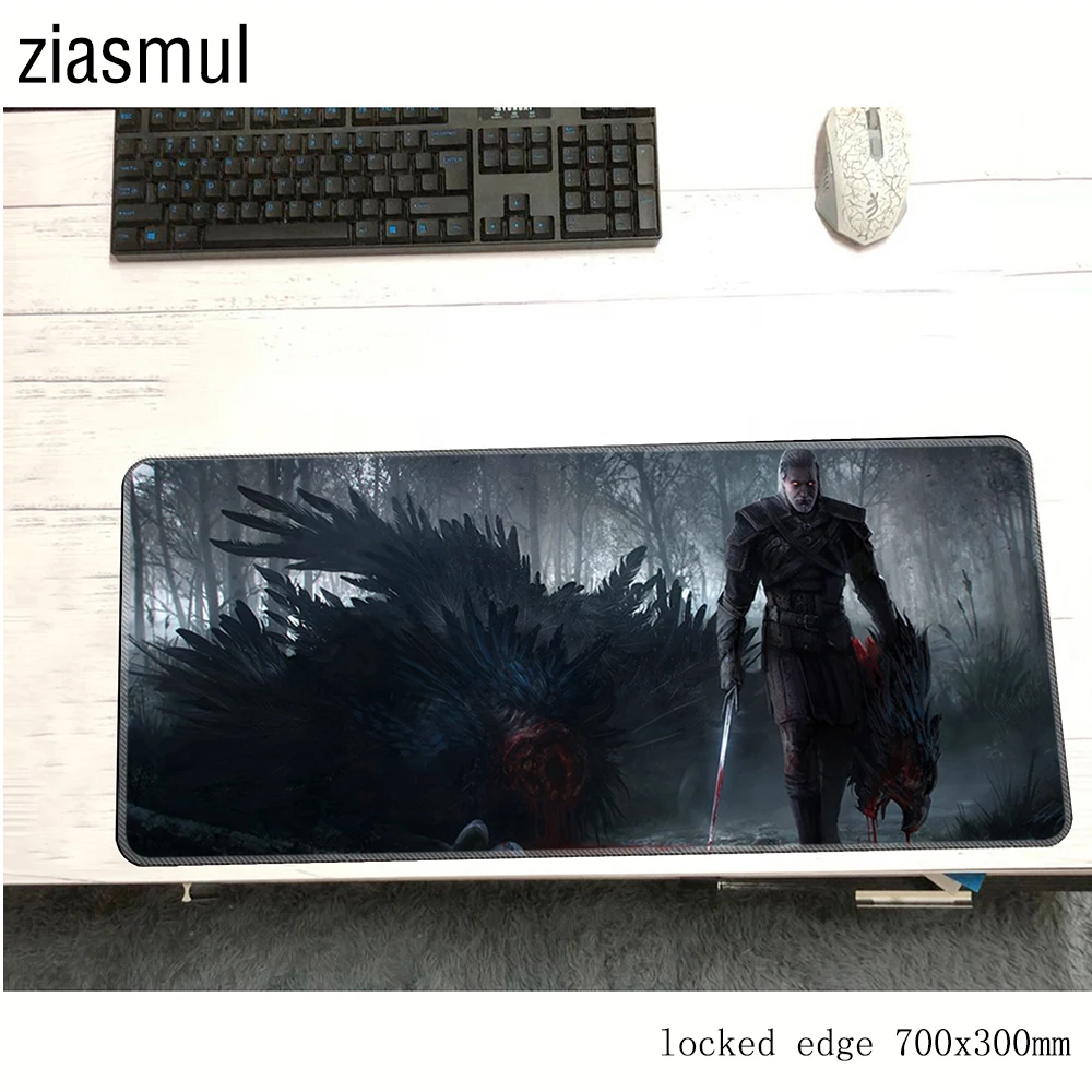 Geralt padmouse, натуральный каучук, 70x30 см, игровой коврик для мыши, игровой коврик для мыши, геймерский компьютерный esports, Настольный коврик, notbook mousemat pc - Цвет: Size 700x300x2mm
