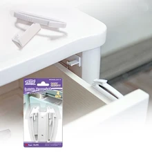 4Pcs Invisible Baby Safety Lock ABS Child Protection Kids Plastic Cupboard Locker Drawer Lock Latches Infant Security Protection