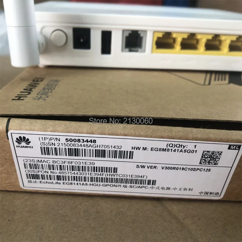 SC APC 50PCS Huawei EG8141A5 gpon ont onu 1GE+3FE