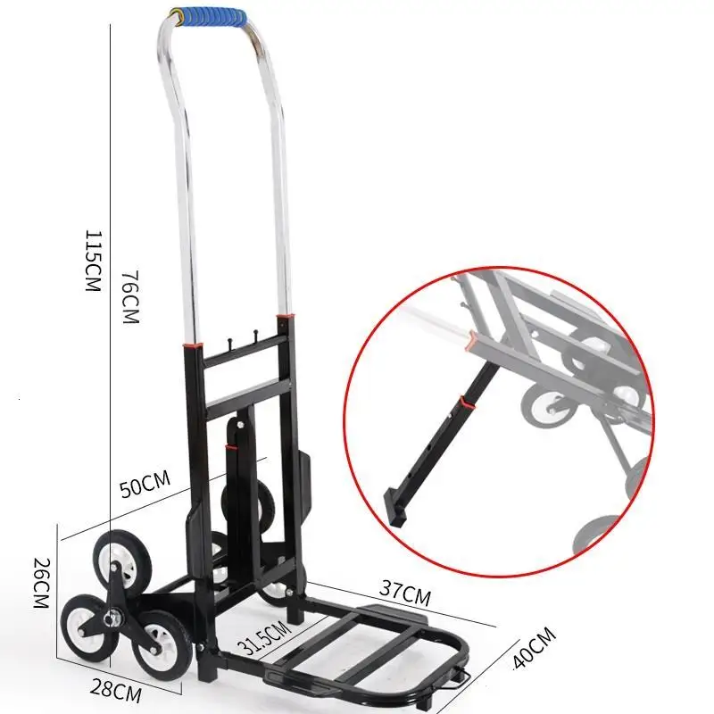 MODEL D Carretilla Plegable Rolling Cart De Courses Avec roulets Table Mesa Cocina корзина для покупок Roulant Кухонная Тележка - Цвет: MODEL D