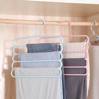 

5-layer Non-slip Trouser Rack Multi-functional Wardrobe Hang Pants Rack Scarf Rack, Silk Scarf Tie Rack