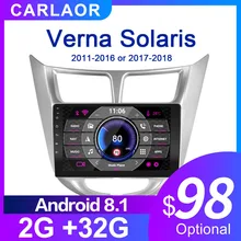 Для Solaris 1 2 Hyundai Accent Verna 2G+ 32G автомобильное радио 2 din android 8,1 видео мультимедийный плеер навигация gps WiFi 2011