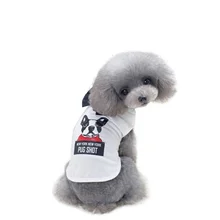Летний жилет-одежда для собак футболка для собак для маленьких и средних собак крутая Одежда для питомцев Одежда для щенков S-XXL