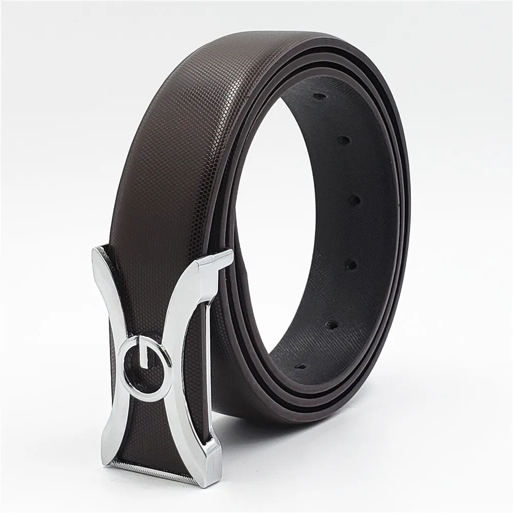 

2019 Men Cowhide Belts Genuine Leather Strap for Men Trending Smooth Buckle Belts G Buckel Women Belts Fashion Designer Belt