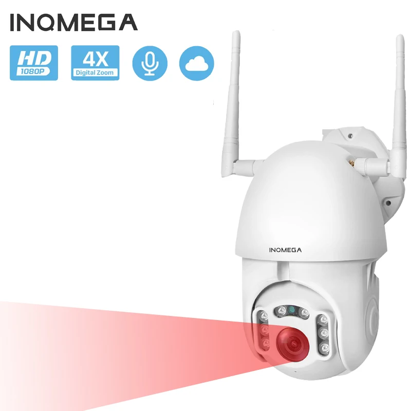 INQMEGA 1080P 720P PTZ Wi-Fi камера системы безопасности наружная скорость купольная Беспроводная ip-камера CCTV Pan Tilt 4X Zoom IR сетевая камера наблюдения