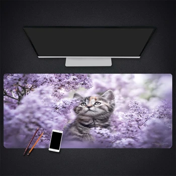 

Anime Cat Computer Mouse Pad Gaming MousePad Large Mouse pad Gamer Mause Carpet PC Desk Mat keyboard pad