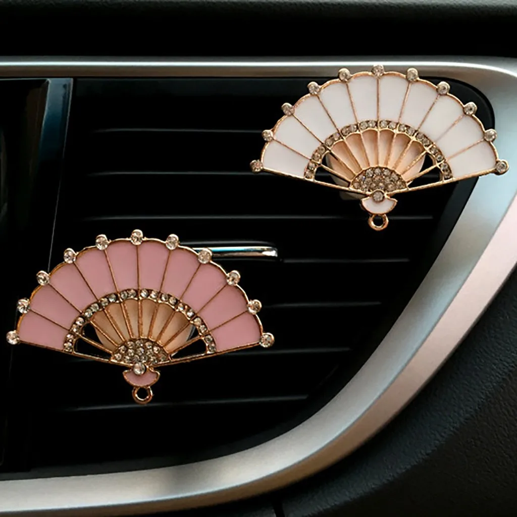 New Car Auto Air Aent Freshener 1PC Car Gift Air Outlet Fragrant Fan shape Freshener Diffuser 1002#20