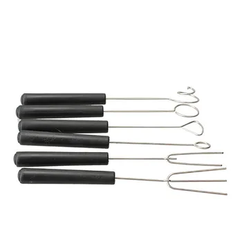 

6Pcs/Set Chocolate Dipping Tool Stainless Steel Chocolate Fork DIY Candy Caker Fruit Fondue Decorating Tools
