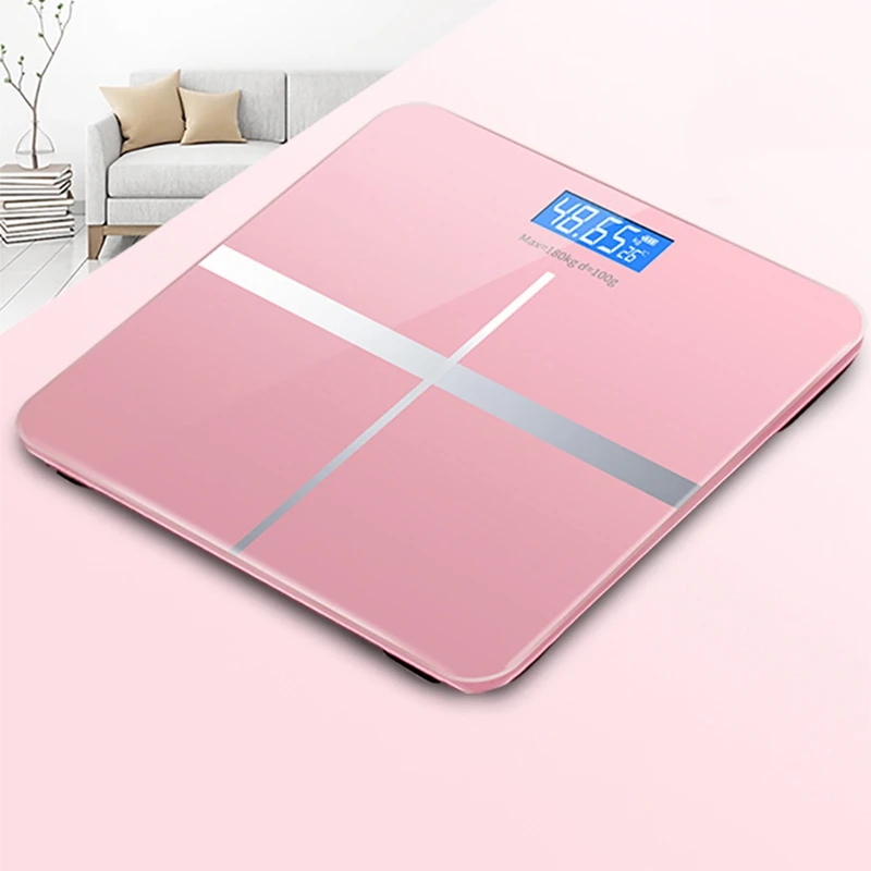 Intelligent Electronic Scale Digital Temperature Bathroom USB Charging Scale