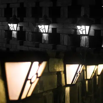 

Solar 2LED Retro Wall Light Outdoor Waterproof Garden Landscape Decorative Lamp Bathroom Mirror Warm Outdoor Garden Yard Light