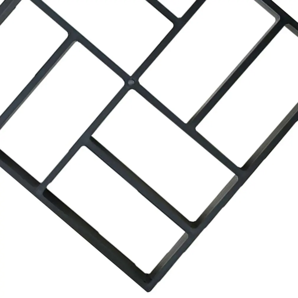 Садовая цементная бетонная напольная плитка плесень дорожная Форма 40x40x4 см Садовые принадлежности плесень домашний сад дорожка трава
