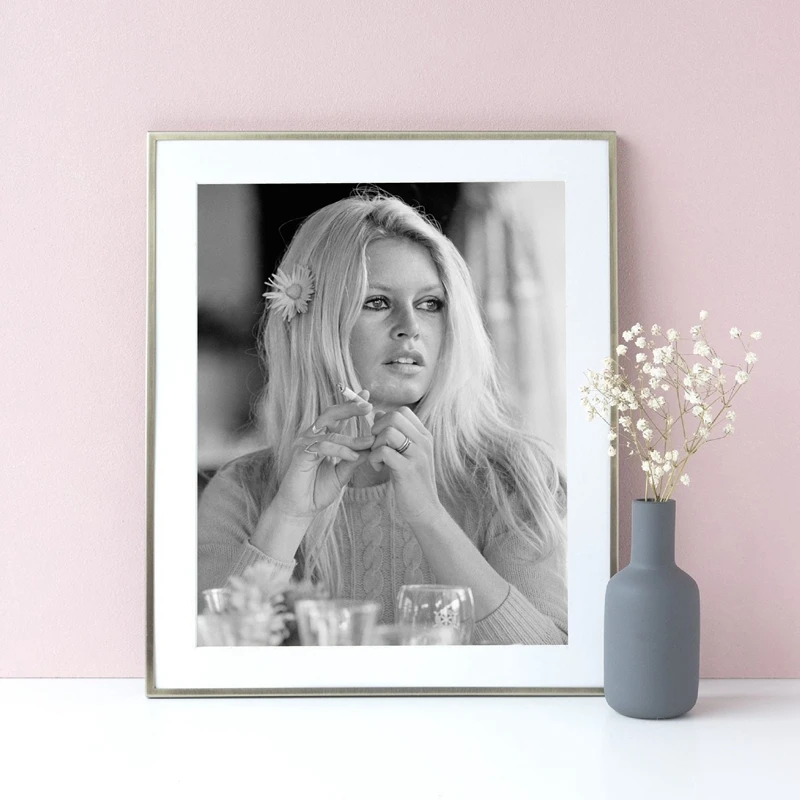 Brigitte Bardot курительная Мода плакат для фотосъемки принты знаменитостей Искусство