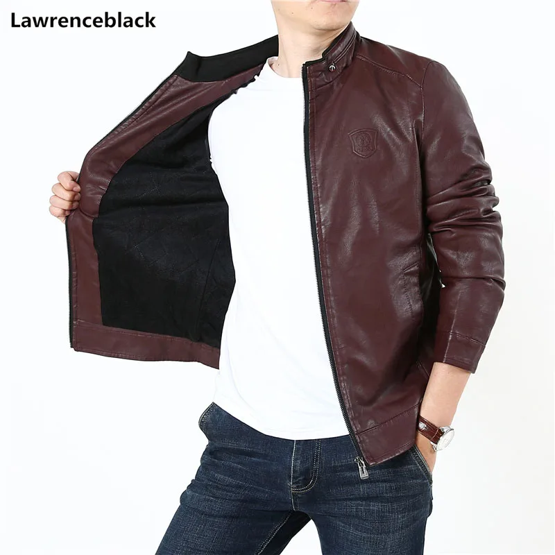

Mens Leather Jackets and Coats Men's Windbreakers Motorcycle Jacket 2019 Winter Man's Coat Faux Leather Jackets for Men 2088