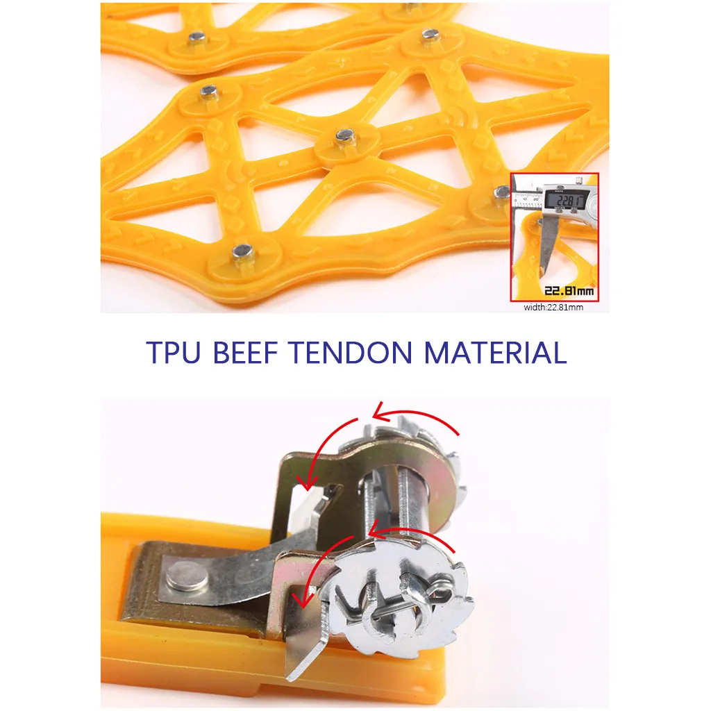 Зимний грузовик автомобиль легкая установка снег цепь шины Противоскользящий ремень безопасный и Secur автомобильные шины цепи снега, снега грязи или песка