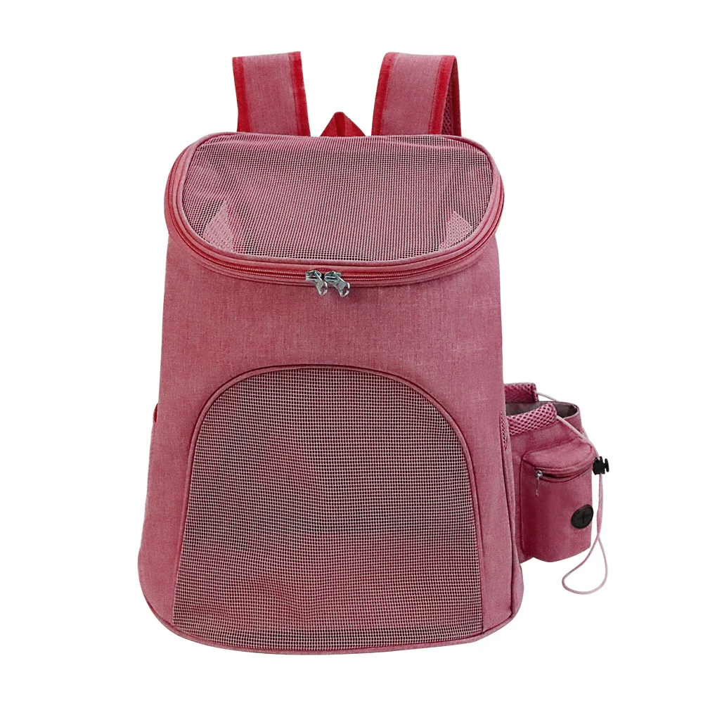 Dog Backpack Carrier, Pet Carrier Bag with Mesh for Small Dogs Cats Puppies, Comfort Cat Backpack Bag Airline Approved for Hikin