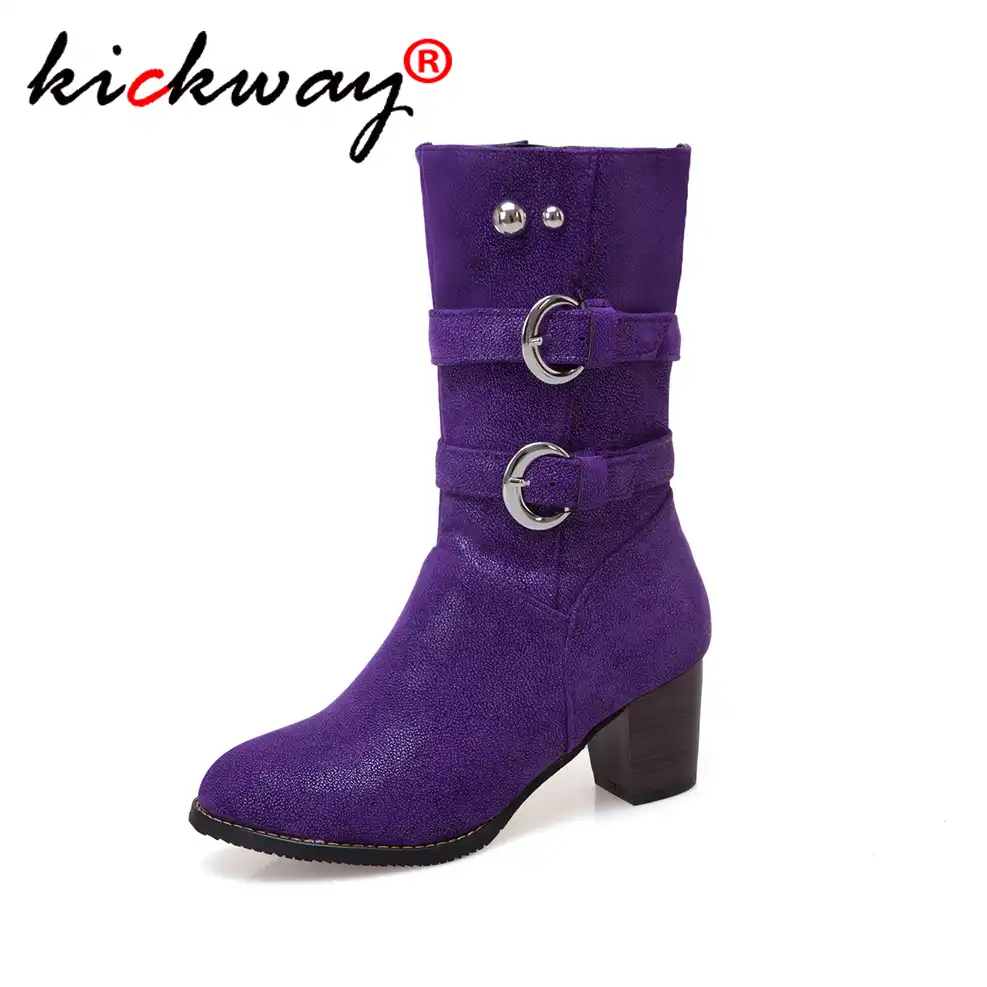 block heel zip side ankle boots