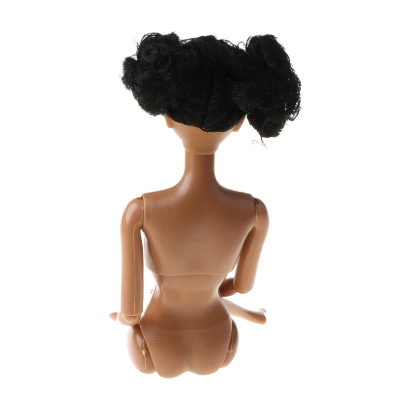 1Pc Toy African Doll American Doll Accessories Body Joints Can Change Head Foot Move African Black Girl Gift Pretend Toy Baby
