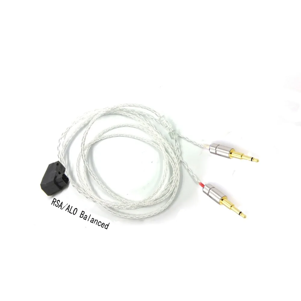 3 5 2 5 4 4 Balanced 8core Silver Plated Headphone Upgrade Cable wire for HE1000 HE400S HE560 Oppo PM 1 PM 2