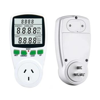 

Digital LCD Energy Meter Power Analyzer Wattmeter Wattage Electricity Kwh Power Meter EU French US UK AU Measuring Outlet