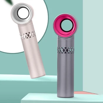 

Air Cooling Small Fan No Leaf Handy Fan Portable USB Charging Mini Handheld Fan Summer Cooler for Outdoor Travel Office