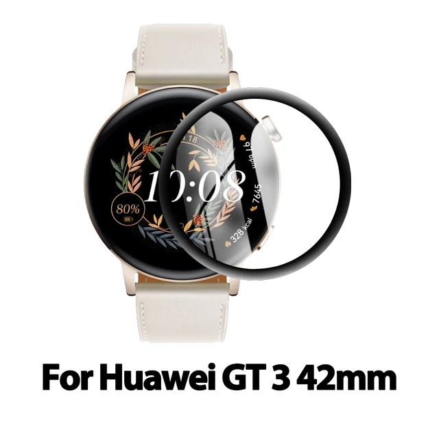 Screen Protector Cover For Huawei Watch GT 3 2 GT3 GT2 42mm 46mm Smart Watch 20D Soft Glass Curved Protective Film Accessories GT 3 42mm