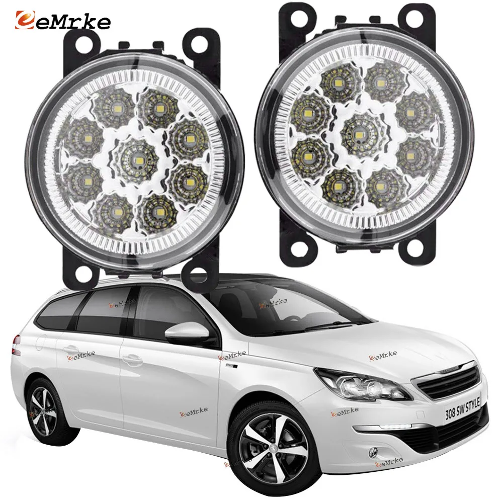 

Car-Styling For Peugeot 308 T9 / 308 SW 2013 2014 2015 2016 9-Pieces Led Fog Lights H11 H8 12V 55W Fog Head Lamp