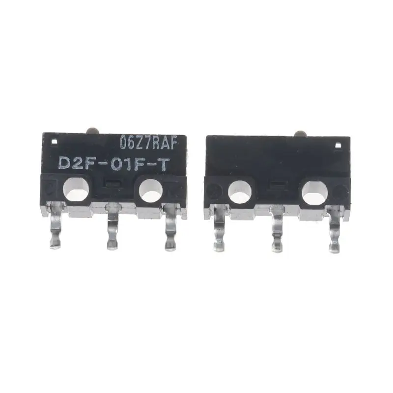 2021 새로운 2Pcs 마우스 마이크로 스위치 D2F-01F-T 회색 로지텍