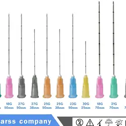Disposable Blunt Tip Micro Cannula 18G 21G  22G 23G 25G 27G 30G Micro Blunt Cannula
