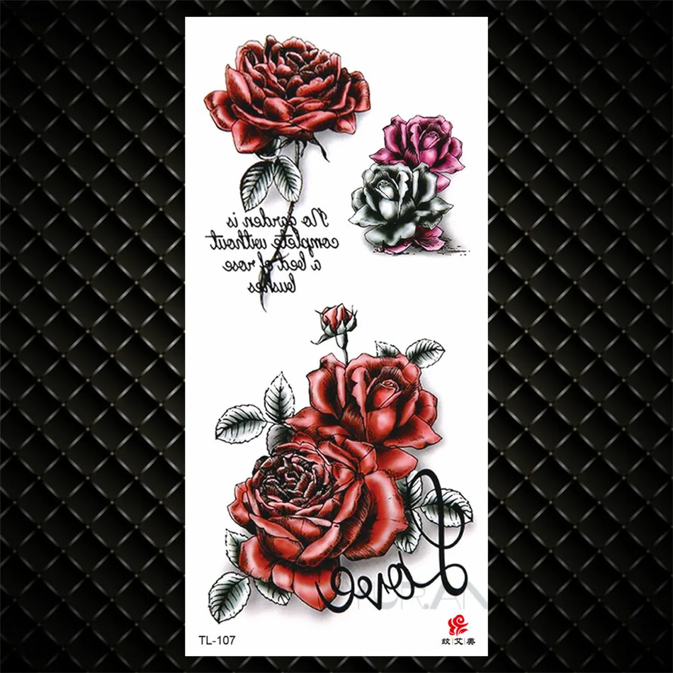 Vivid 3D Tattoo Red Lip Cherry Strawberry Pumpkin Design Flash Temporary Tattoo Sticker Men Women Body Art Fake G3D33