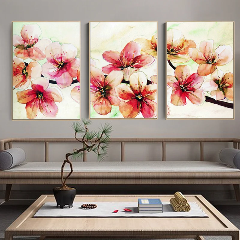 

paint by number art painting by numbers Hand-painted Alternative style pink peach home corridor decorative painting