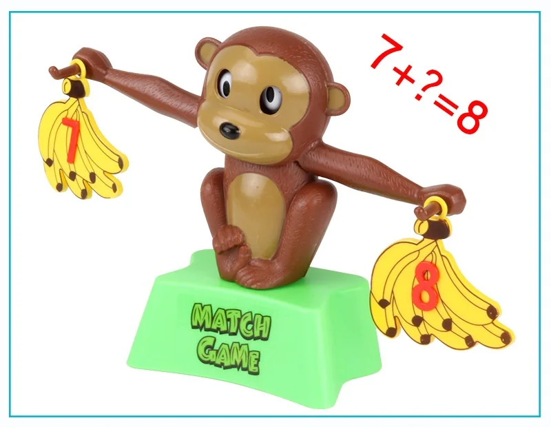 Math Educational Toys Monkey Digital Balance Scale Game Montessori Toys 3 Years Early Learning Educational Toys For Children (8)