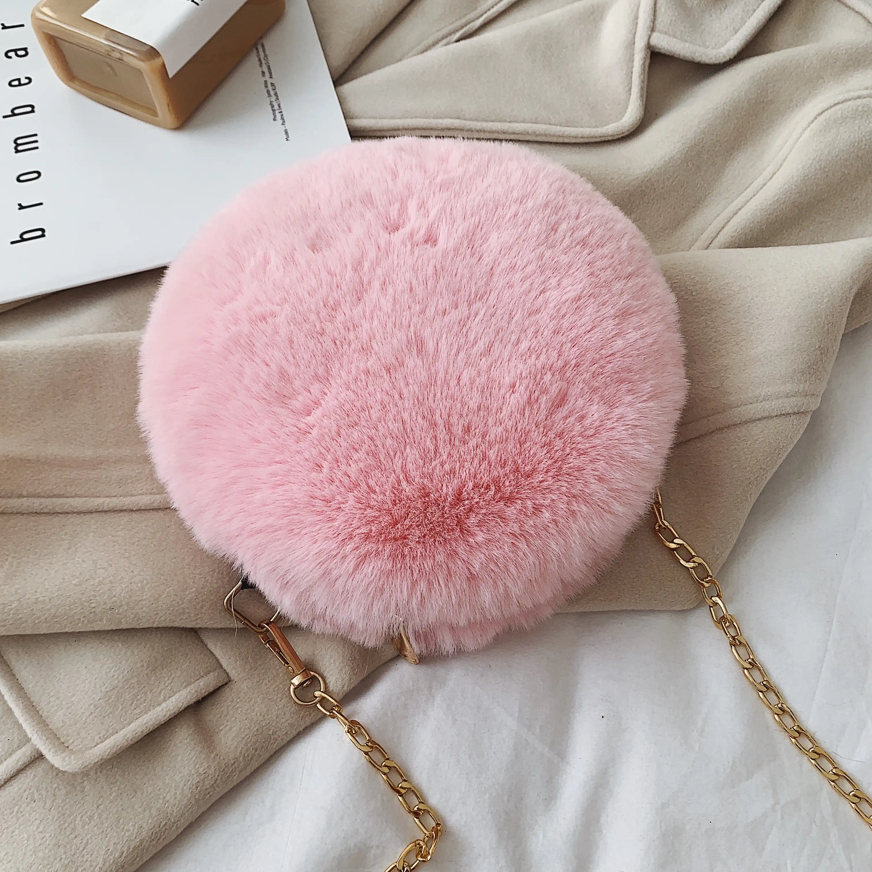 mini fur bag