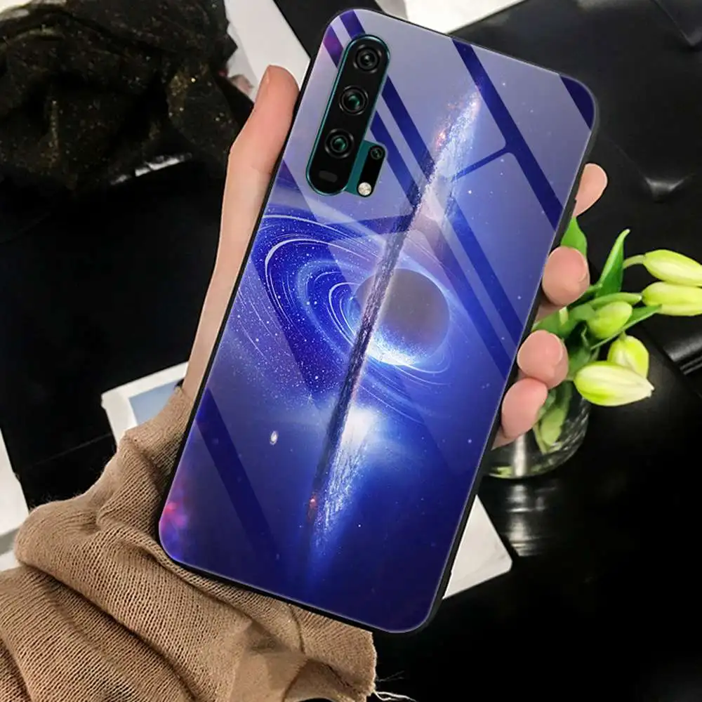 Для huawei Honor 20 Pro закаленное стекло ударопрочный чехол с принтом чехол-крышка с узорами бампер для huawei Honor 20 чехол Coque