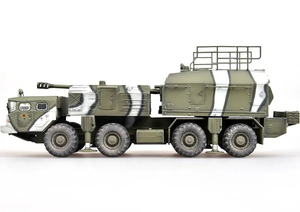 Русский A-222 130 мм БЕРЕГОВОЕ орудие обороны BEREG 1/72 Танк модель сбора