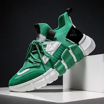 

Sneakers Men Casual Shoes Trend Lace-up Breathable Man Fashion Shoes Outdoor Flat Shoes Zapatillas Flats For Men Loafers