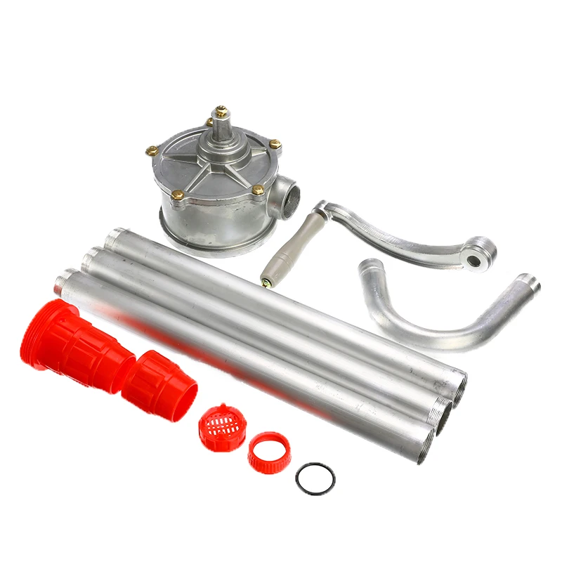 22L/min Heavy Drum Rotary Manual Hand Pump Diesel Fuel Oil Gas Transfer Tool 32mm New Oil Fuel Barrel Heavy Duty Pump